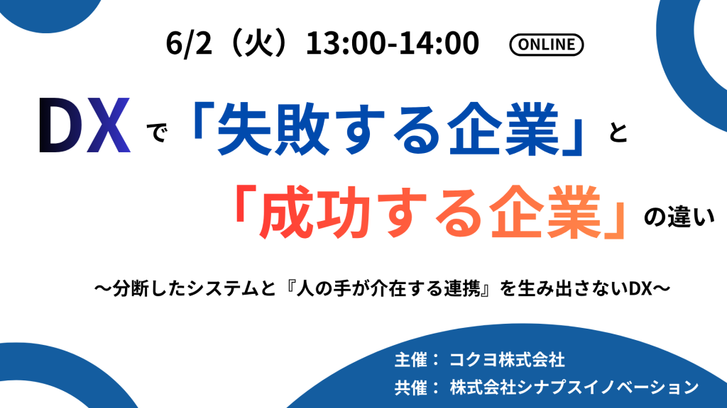 DXで「失敗する企業」と「成功する企業」の違い〜分断したシステムと『人の手が介在する連携』を生み出さないDX〜